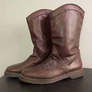 Men’s Galo Leather Boots, Brown 10